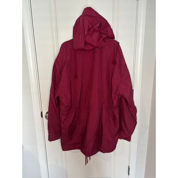 Vintage Champion Red Full-Zip Hooded Windbreaker Jacket Men’s XL - Picture 5 of 10